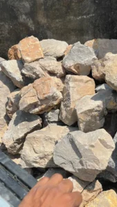 beige garden boulders