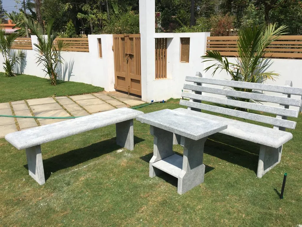 luxury garden stone sofa set
