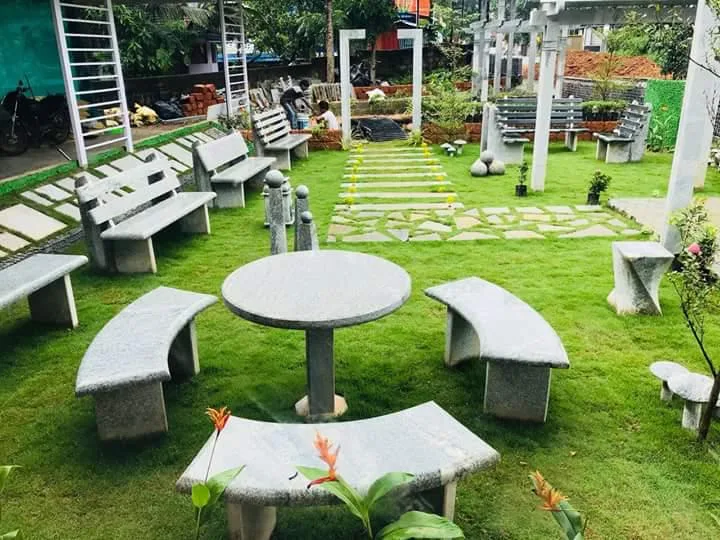modern stone outdoor furniture