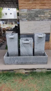 modern stone water feature