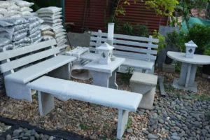 natural stone bench design