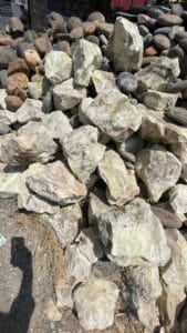 natural white landscape rocks