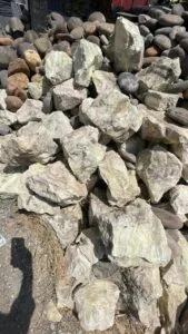 natural white landscape rocks