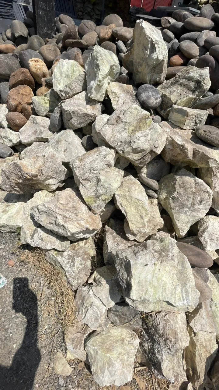 natural white landscape rocks