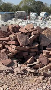 red sandstone landscape rock