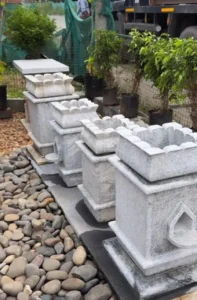 stone railing design