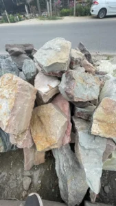 decorative mixed natural garden rocks
