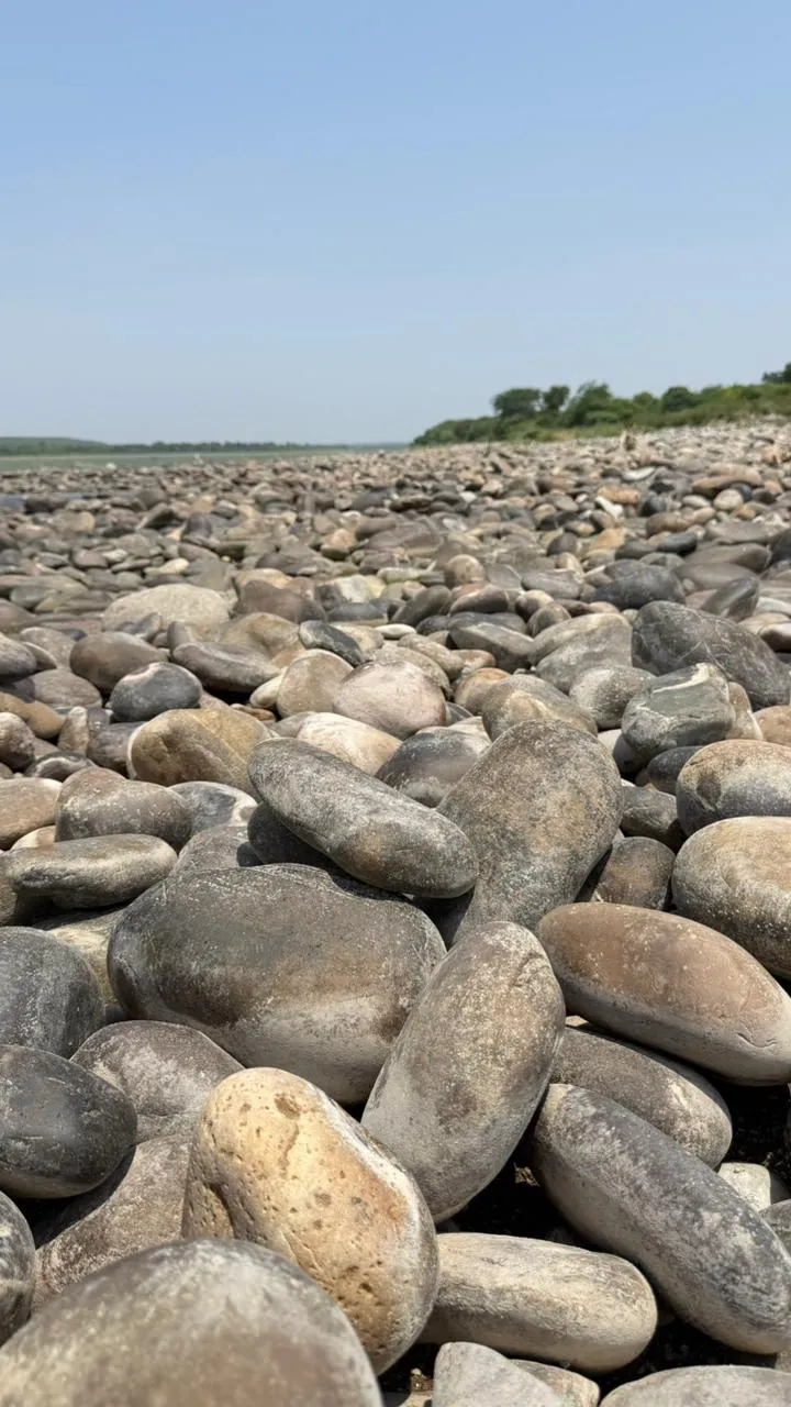Natural Landscape Boulder Smooth rounded river stones and pond setting balls